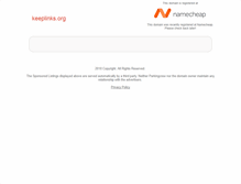 Tablet Screenshot of keeplinks.org